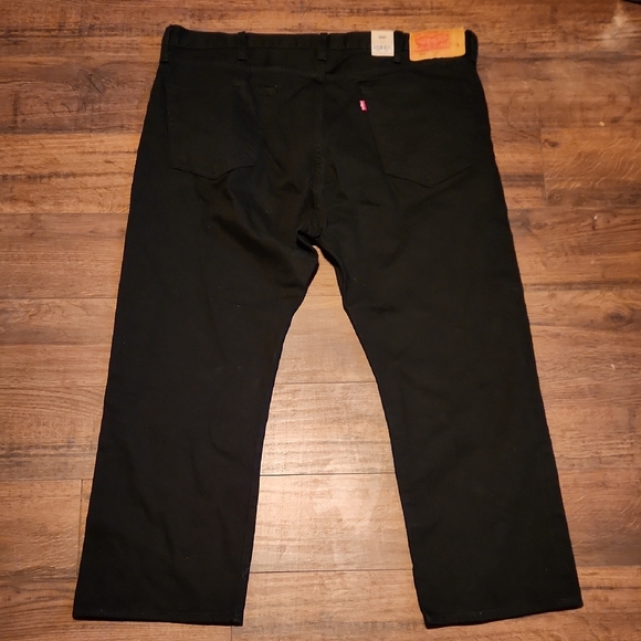 Levi's Men's Relaxed Black Jeans - Picture 4 of 8